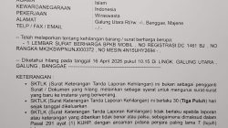 Berita kehilangan