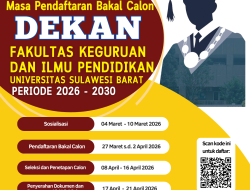 Pendaftaran Bakal Calon Dekan FKIP Unsulbar Diperpanjang hingga 2 April 2026